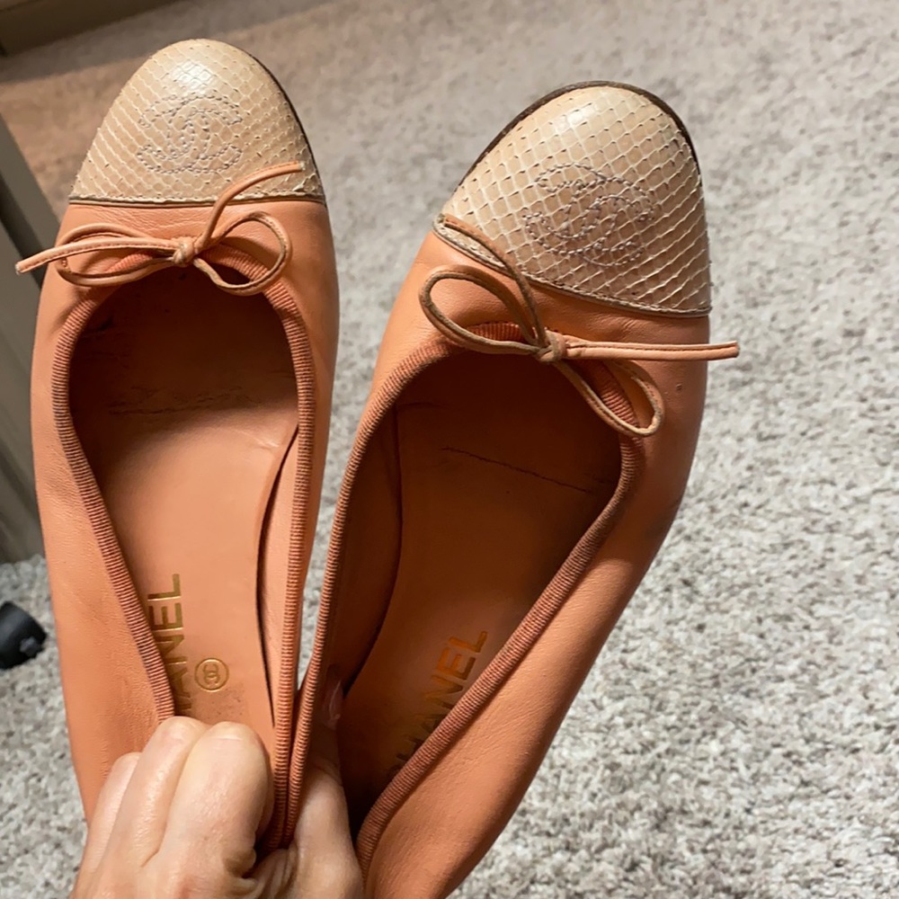 Chanel ballet flats color salmon